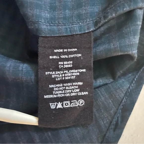 THEORY Long Sleeve Plaid Button Down Dress Shirt Men’s Size XL - Picture 4 of 7